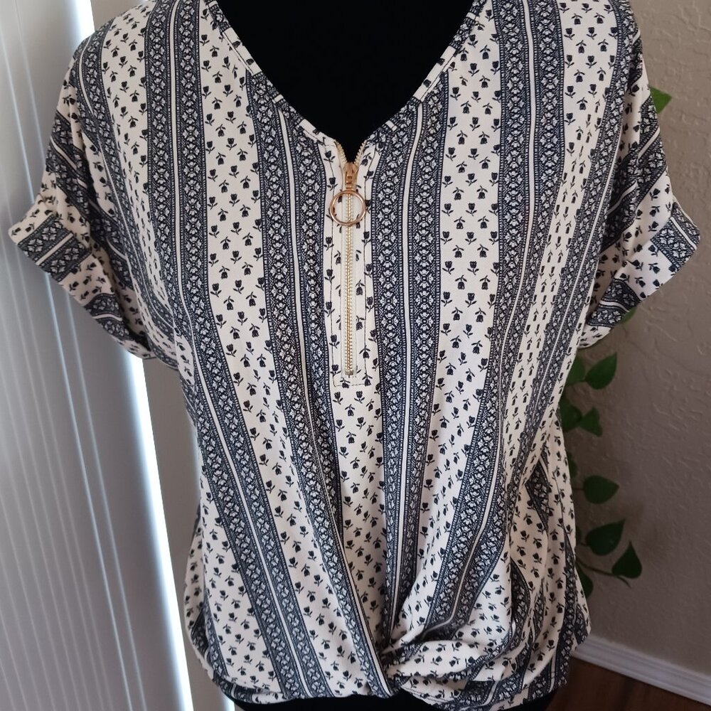 A.U.W. Zipper Top